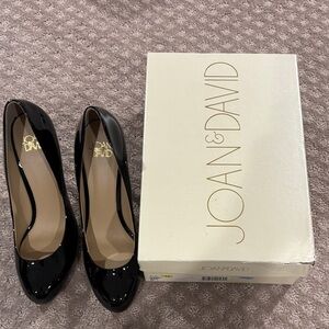 Joan & David Black Patent Heels